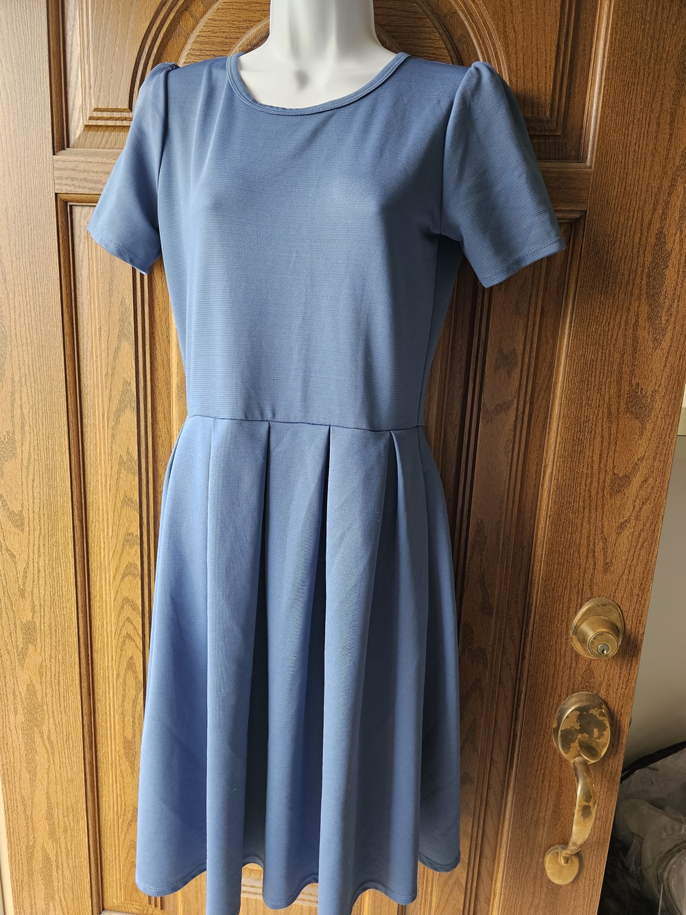Lularoe Blue Fit-and-Flare Dress